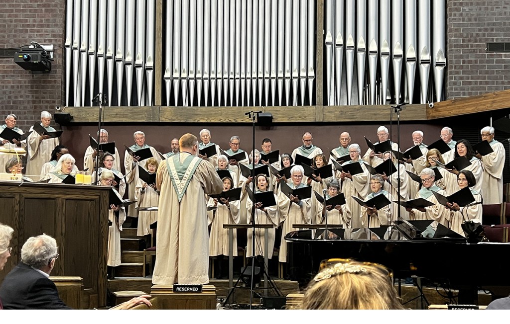 The choir at Cherry Creek Presbyterian Church in Greenwood Village, Colorado